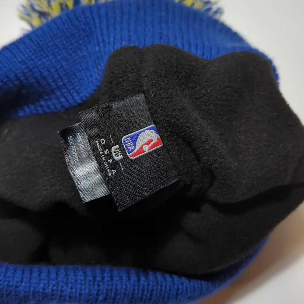 NBA Ultra Game Golden State Warriors stocking hat beanie pom pom OSFA unisex